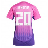 Maglia Calcio Germania Benjamin Henrichs #20 Seconda Divisa Donna Europei 2024 Manica Corta